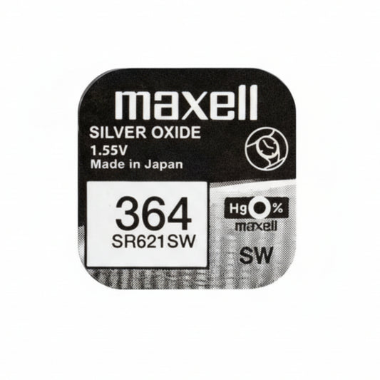 Maxell 364 SR621SW Silberoxid Uhrbatterie Made in Japan - MIZO.at