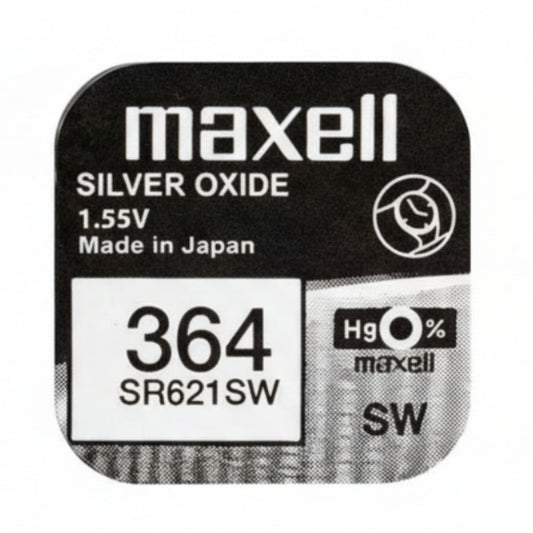 Maxell 364 SR621SW Silberoxid Uhrbatterie Made in Japan - MIZO.at
