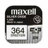 Maxell 364 SR621SW Silberoxid Uhrbatterie Made in Japan - MIZO.at
