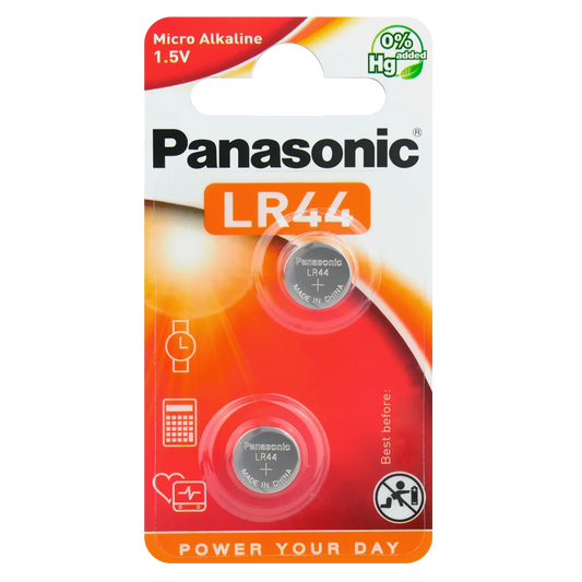 LR44 Knopfzelle 1.5V Batterie AG13 L1154 2 Stück Panasonic - MIZO.at