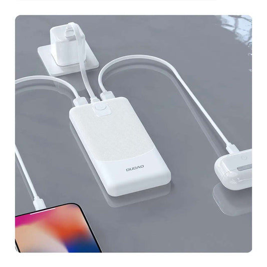 Dudao K10Pro Powerbank 20.000mAh mit Dual USB-A, Weiß - MIZO.at