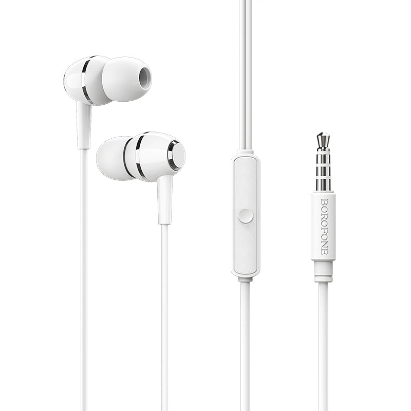 Borofone BM36 Acura Headphones with Microphone | White - MIZO.at