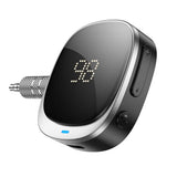 Hoco E80 Bluetooth AUX Adapter 3,5mm Mit Display Schwarz - MIZO.at