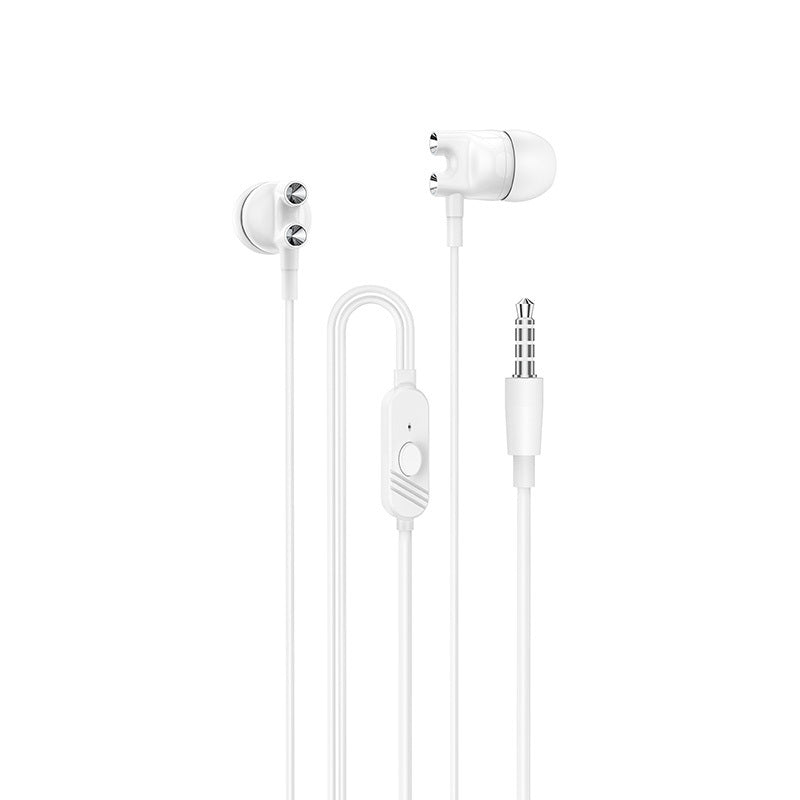 Borofone BM72 Majestic White Headphones | Wired, 3.5mm Jack - MIZO.at