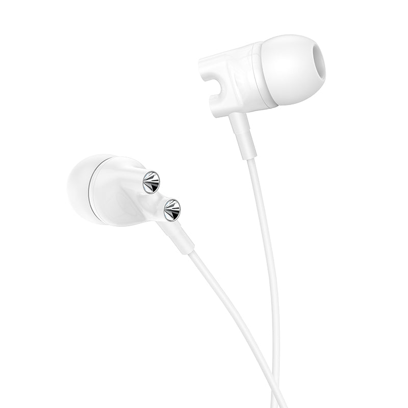 Borofone BM72 Majestic White Headphones | Wired, 3.5mm Jack - MIZO.at