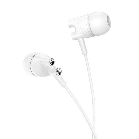 Borofone BM72 Majestic White Headphones | Wired, 3.5mm Jack - MIZO.at