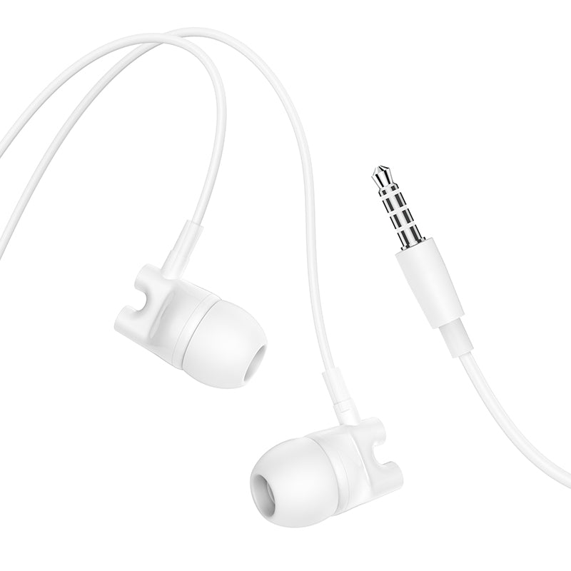 Borofone BM72 Majestic White Headphones | Wired, 3.5mm Jack - MIZO.at