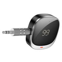 Hoco E80 Bluetooth AUX Adapter 3,5mm Mit Display Schwarz - MIZO.at