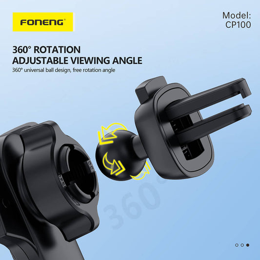 Foneng Gravity Car Holder | Lüftung, 360° Rotation, Einhandbedienung - MIZO.at