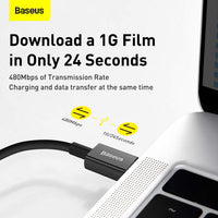 iPhone Ladekabel USB C auf Lightning 20W Schnellladen 1 m Baseus Schwarz - MIZO.at