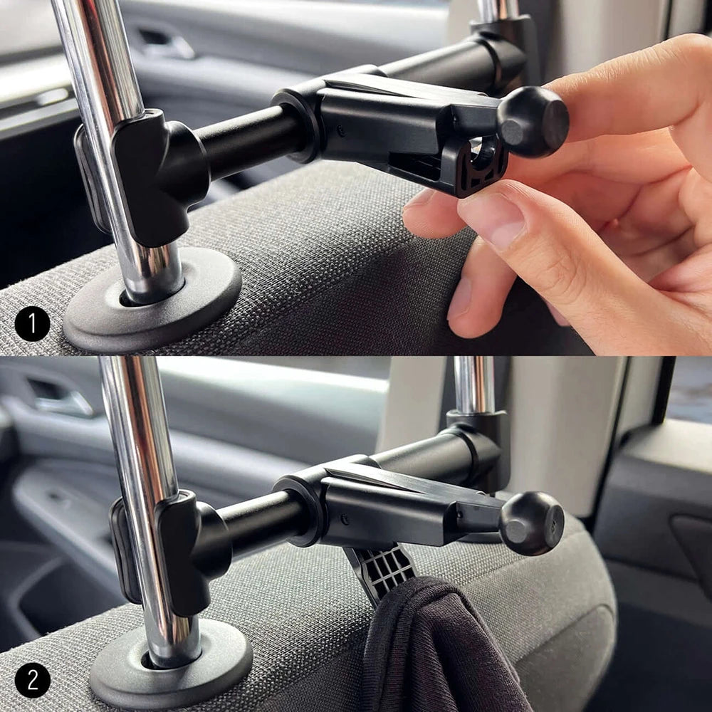 2-in-1 Car Headrest Phone Mount | Wozinsky Holder with Hanger - MIZO.at