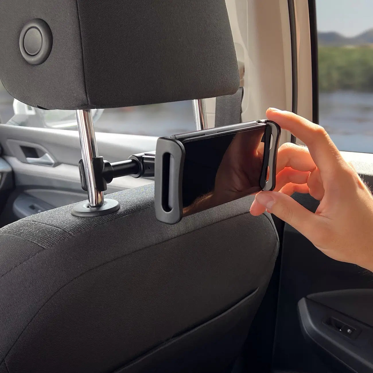 2-in-1 Car Headrest Phone Mount | Wozinsky Holder with Hanger - MIZO.at