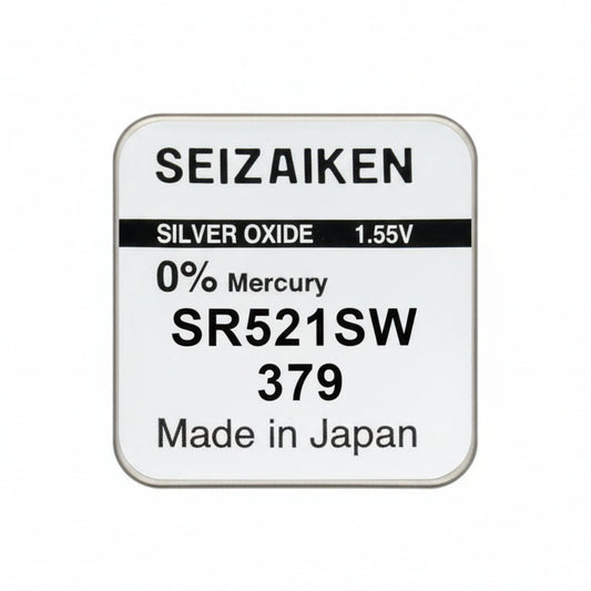 Seizaiken SEIKO 379 SR521SW Silberoxid Uhrbatterie - MIZO.at