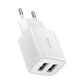 Baseus 10.5W Dual USB Charger Weiß Kompakt CCXJ010202 - MIZO.at
