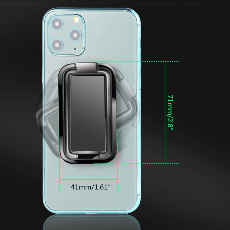 360 Finger Kickstand Holder | Magnetic Compatible, Black - MIZO.at