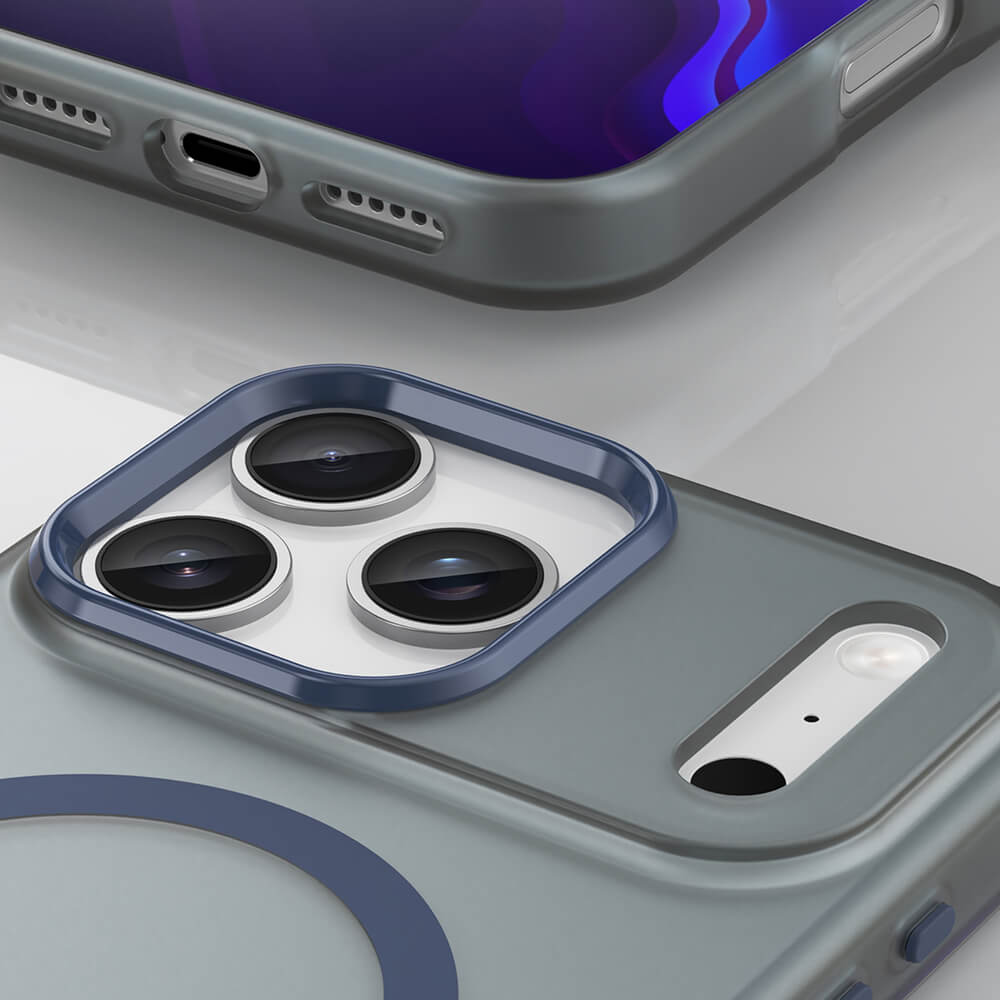 Magnetic Abrasive iPhone 17 Pro Case MagSafe Matte Blau - MIZO.at