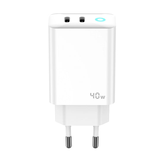 JELLICO EU19 40W GaN PD Wall Charger | Fast Charging, Dual USB-C - MIZO.at