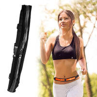 Running Belt Waist Bag | Waterproof Dual Pocket for Phone – Black - MIZO.at
