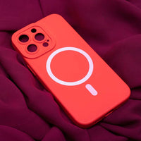 MagSafe Silicone Case iPhone 14 Pro Max | Red Matte TPU - MIZO.at