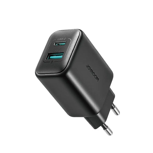 Joyroom JR-TCF13 25W USB-C/USB-A Ladegerät Schwarz Dual-Port PD/QC - MIZO.at
