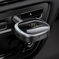 Hoco E80 Bluetooth AUX Adapter 3,5mm Mit Display Schwarz - MIZO.at