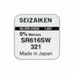 Seizaiken SEIKO 321 SR616SW Silberoxid Uhrbatterie - MIZO.at