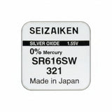 Seizaiken SEIKO 321 SR616SW Silberoxid Uhrbatterie - MIZO.at