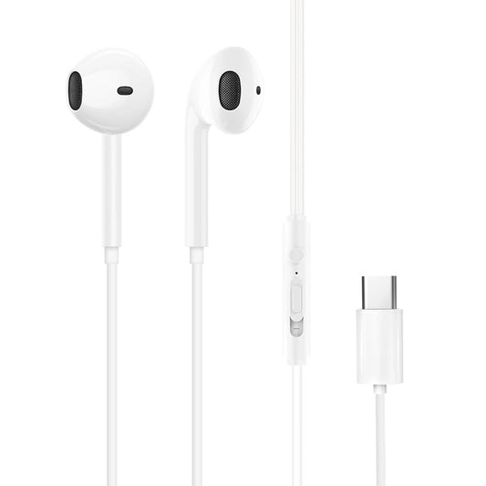 Dudao X3C USB-C Earphones | White In-Ear Headphones with Mic - MIZO.at
