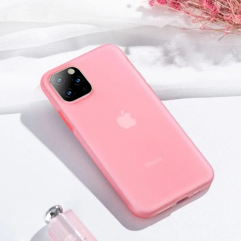 iPhone 11 Pro Case | Jelly Liquid Silica Gel (Transparent Red) - MIZO.at