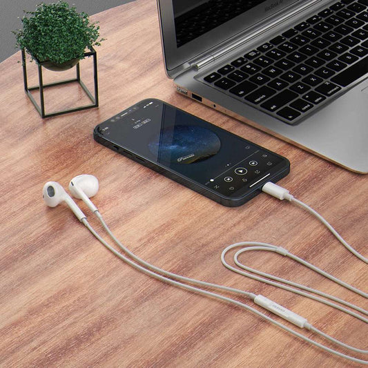Dudao 3.5mm Kopfhörer Weiß – In-Ear Headphones mit Mikrofon Premium - MIZO.at