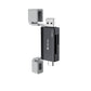 Devia EL240 2-in-1 Kartenleser USB + USB-C 3.0 – Schwarz | High-Speed - MIZO.at