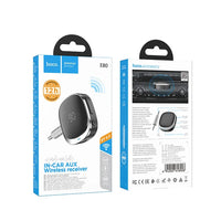 Hoco E80 Bluetooth AUX Adapter 3,5mm Mit Display Schwarz - MIZO.at