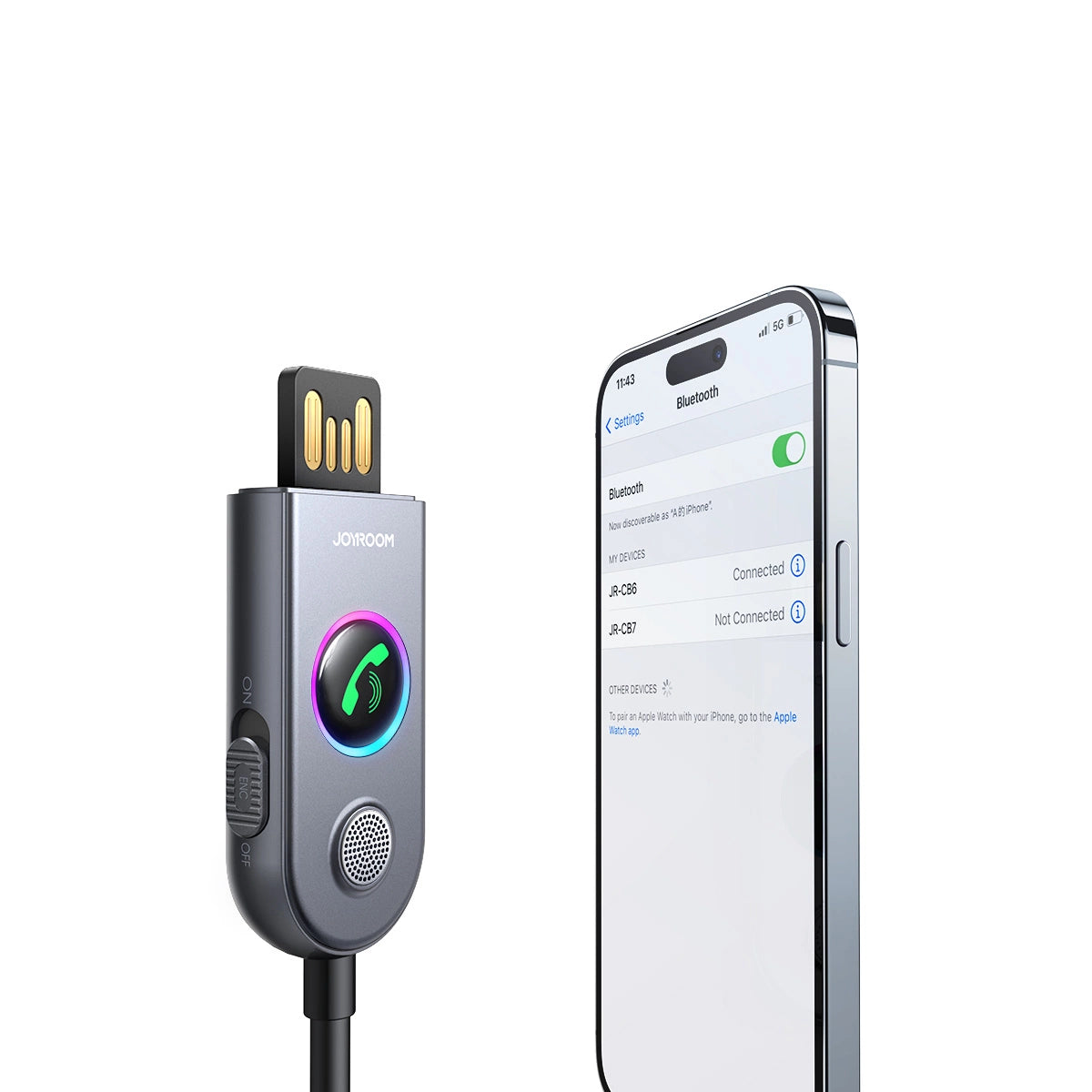 Joyroom Wireless Car Receiver | Bluetooth 5.3, Noise Reduction - MIZO.at