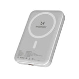 Wozinsky Magnetische Powerbank 10.000mAh, Weiß - MIZO.at