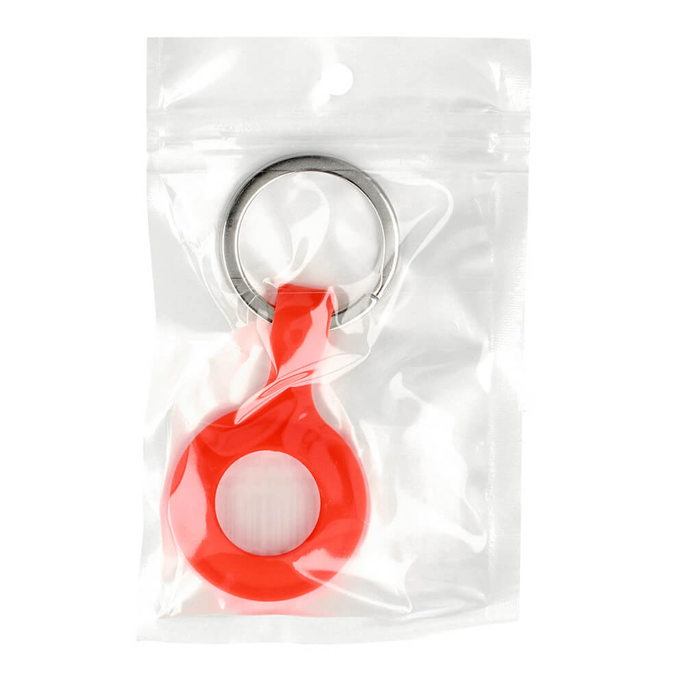 AirTag Keychain Silicone Orange | Secure & Durable Holder - MIZO.at
