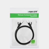 Ugreen 1m Cat 6 Ethernet Cable | 1Gbps, Flat Design, Black - MIZO.at