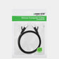 Ugreen Cat 6 Ethernet Kabel 1 m Flach – 1 Gbps Schwarz - MIZO.at
