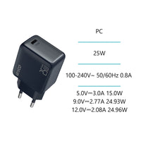 20 W USB-C PD Schnellladegerät Wandladegerät Schwarz - MIZO.at