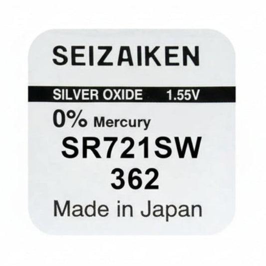 Seizaiken SEIKO 362 SR721SW Silberoxid Uhrbatterie - MIZO.at
