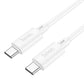 Hoco X88 USB-C zu USB-C Kabel 1m 60W 3A Weiß - MIZO.at