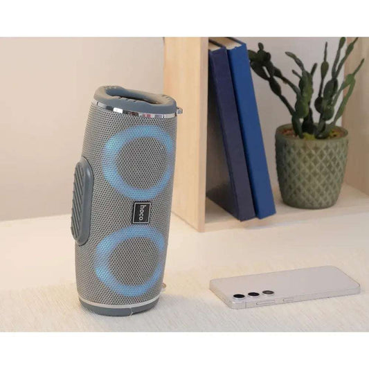 HOCO HC12 Bluetooth Lautsprecher Grau – Kabellos, Kompakt & 6h Akku - MIZO.at