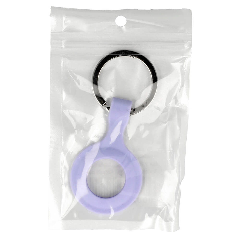 AirTag Keychain Silicone Purple | Secure & Durable Holder - MIZO.at