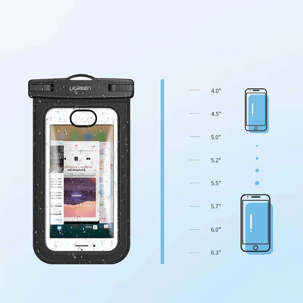 Ugreen LP186 Waterproof Case | IPX8 Protection, Touchscreen Use - MIZO.at