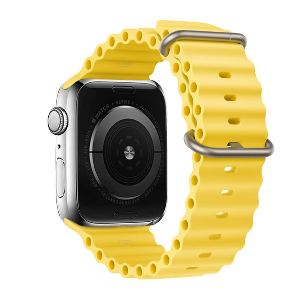 Apple Watch Strap 42/44/45/49 Silicone Yellow | Comfortable & Stylish - MIZO.at