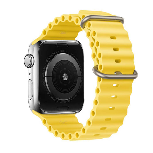 Apple Watch Armband Silikon Gelb | 42/44/45/49 mm, Komfortabel - MIZO.at