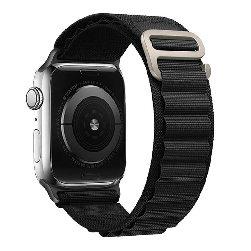 Apple Watch Strap 42/44/45/49 Nylon Black | Comfortable & Durable - MIZO.at