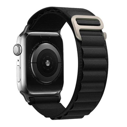 Apple Watch Armband Nylon Schwarz | 42/44/45/49 mm, Komfort & Haltbarkeit - MIZO.at