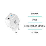 HC1872 USB-C PD3.0 30W GaN Schnellladegerät Weiß - MIZO.at