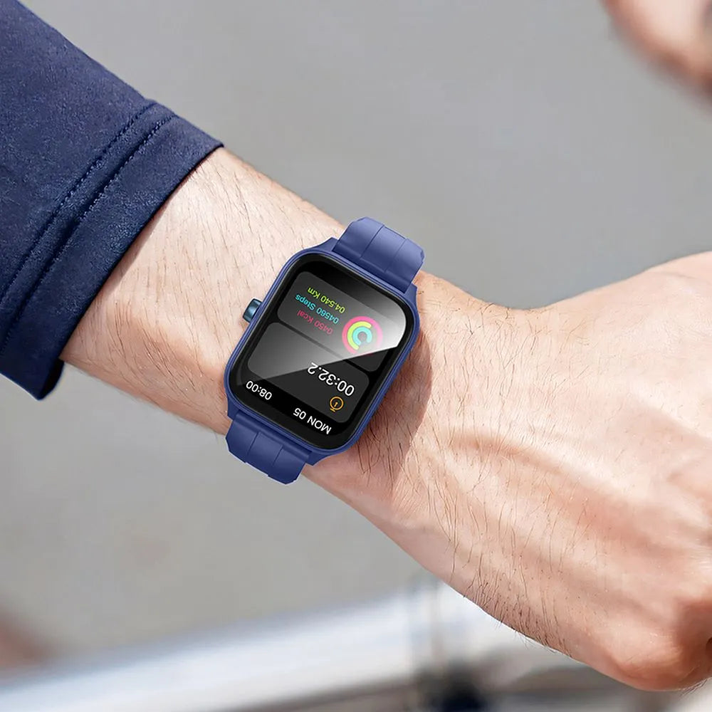 Hoco Y27 Smartwatch 1,95" TFT Anruffunktion Blau IPX4 - MIZO.at