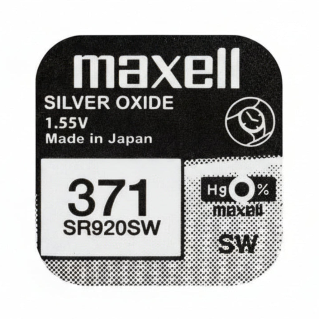 Maxell 371 SR920SW Silberoxid Uhrbatterie Made in Japan - MIZO.at